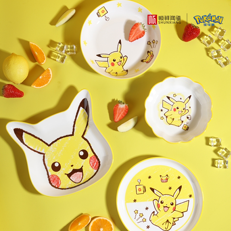 Baby Food Under 1 Year - Керамическая посуда SHUNXIANG Pokémon: мультяшная тарелка-миска