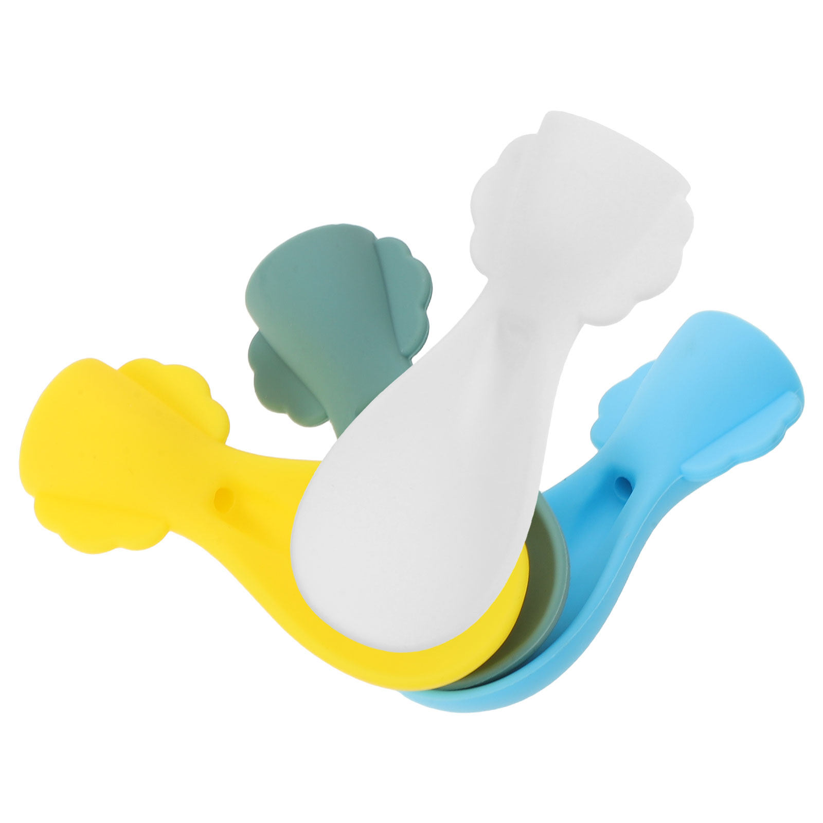 4 шт. силиконовых ложек для ко – обзор и цена Baby Food Reusable Pouches