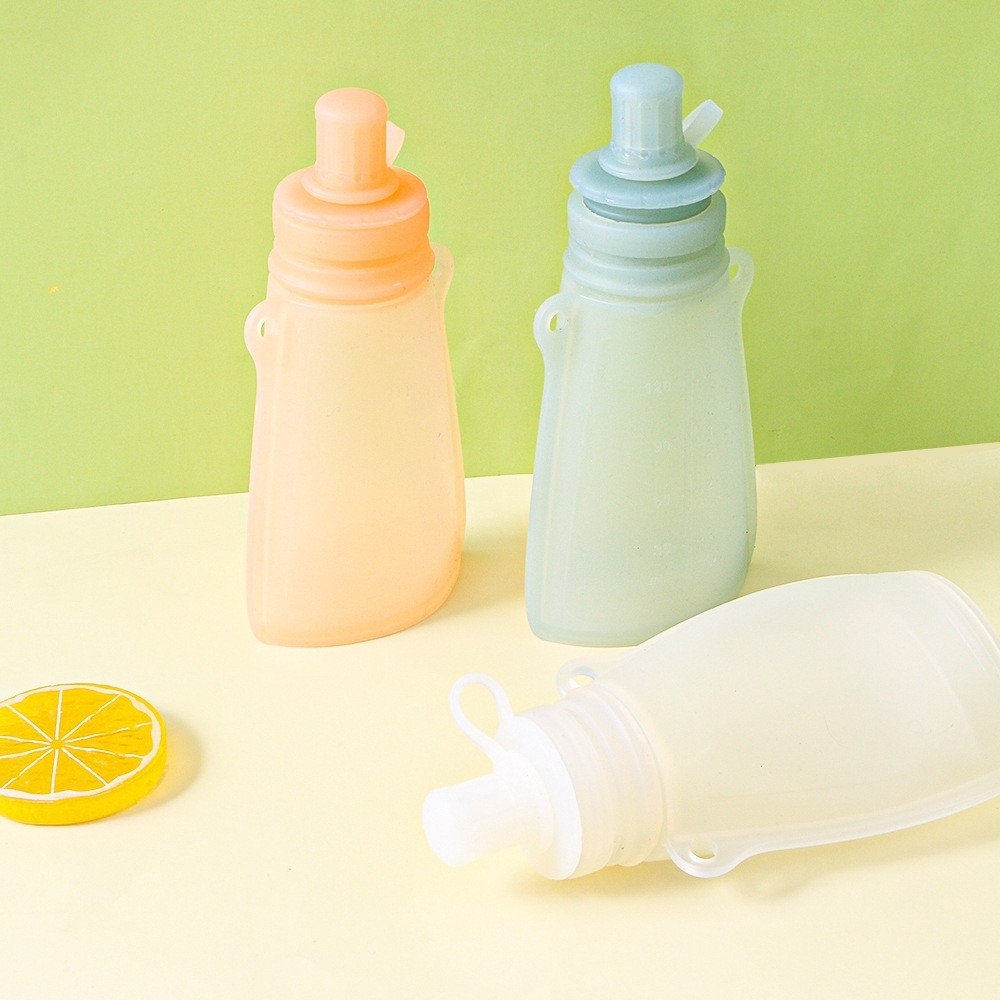 Пищевой контейнер из силикона  – обзор и цена Baby Food Reusable Pouches