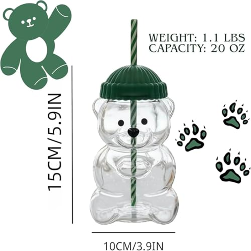 Стеклянная кружка в форме медв – обзор и цена Training Cup Straw
